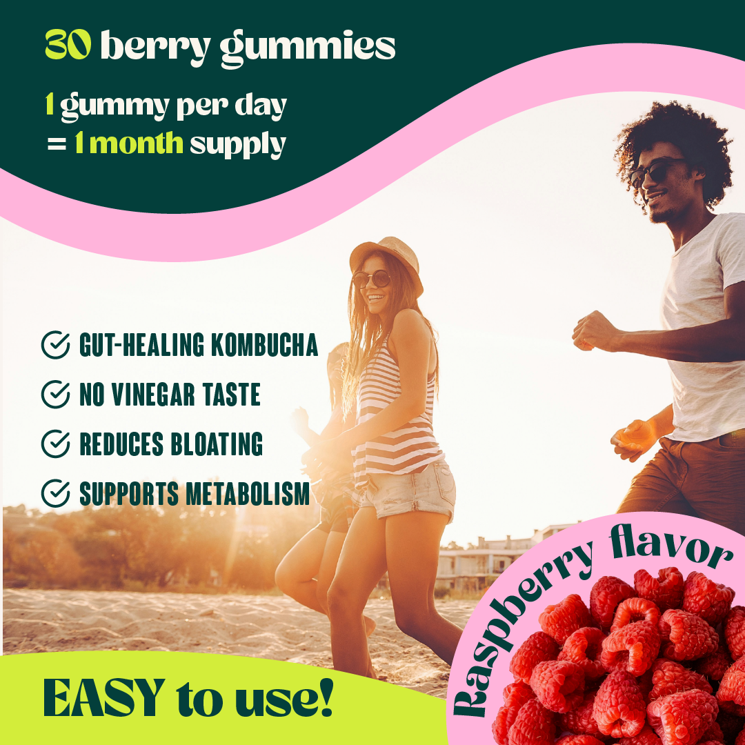 BloomBod Probiotic Kombucha Gummies