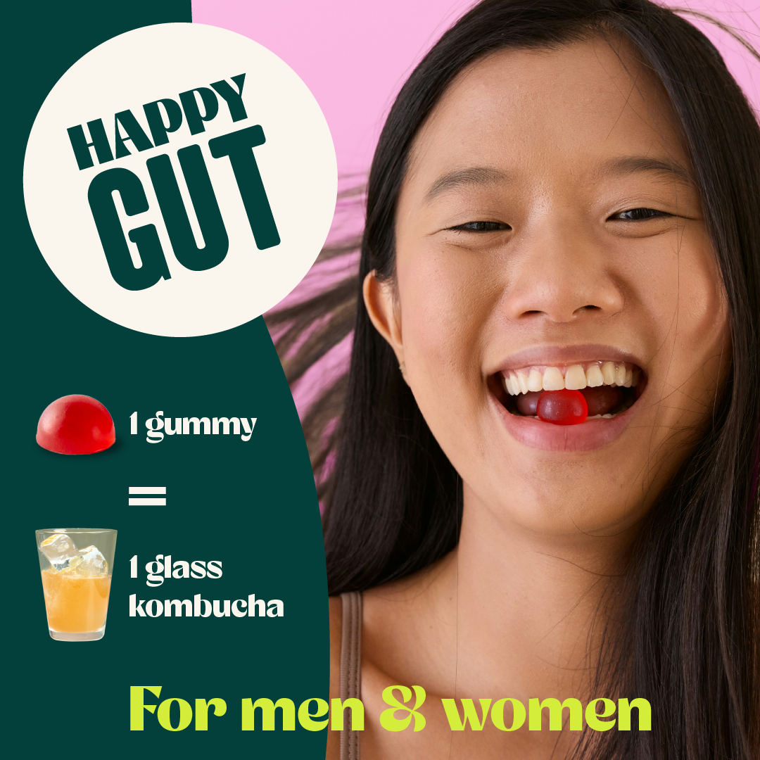 BloomBod Probiotic Kombucha Gummies