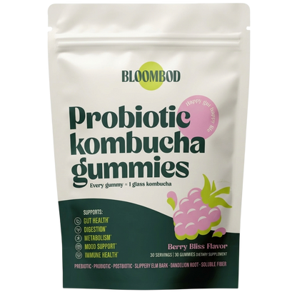 BloomBod Probiotic Kombucha Gummies