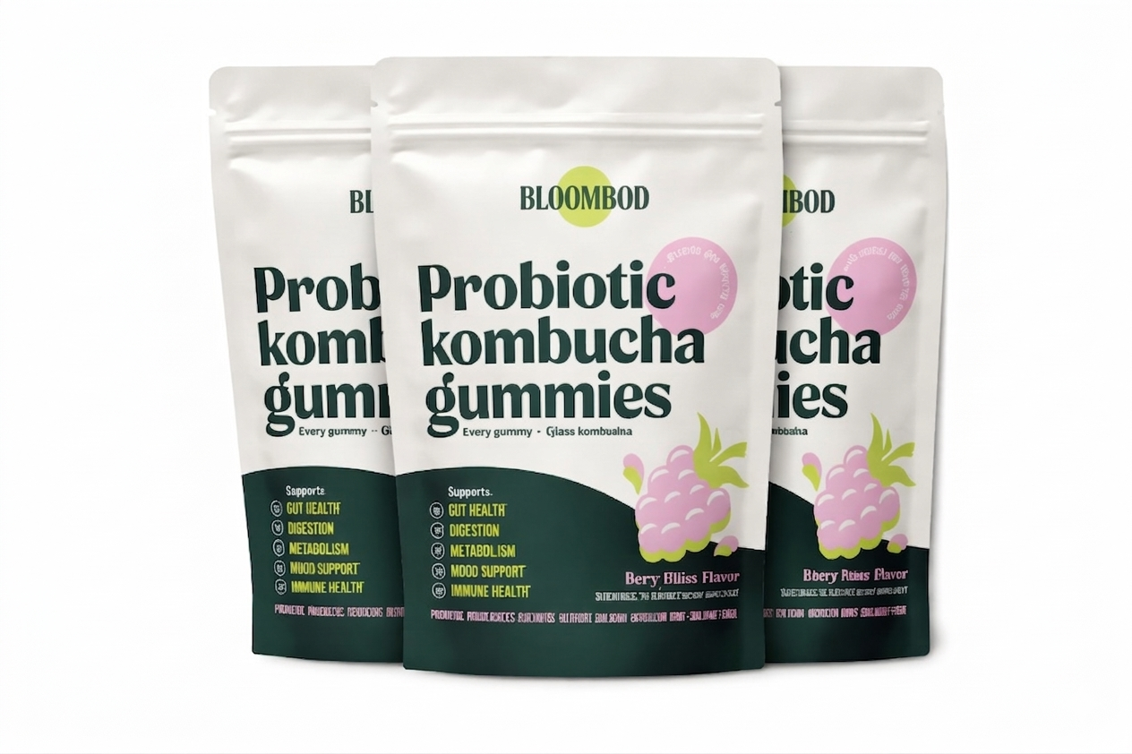 BloomBod Probiotic Kombucha Gummies