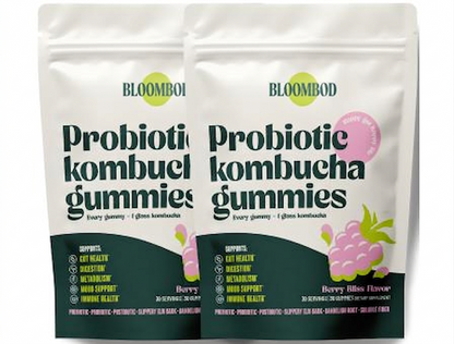 BloomBod Probiotic Kombucha Gummies