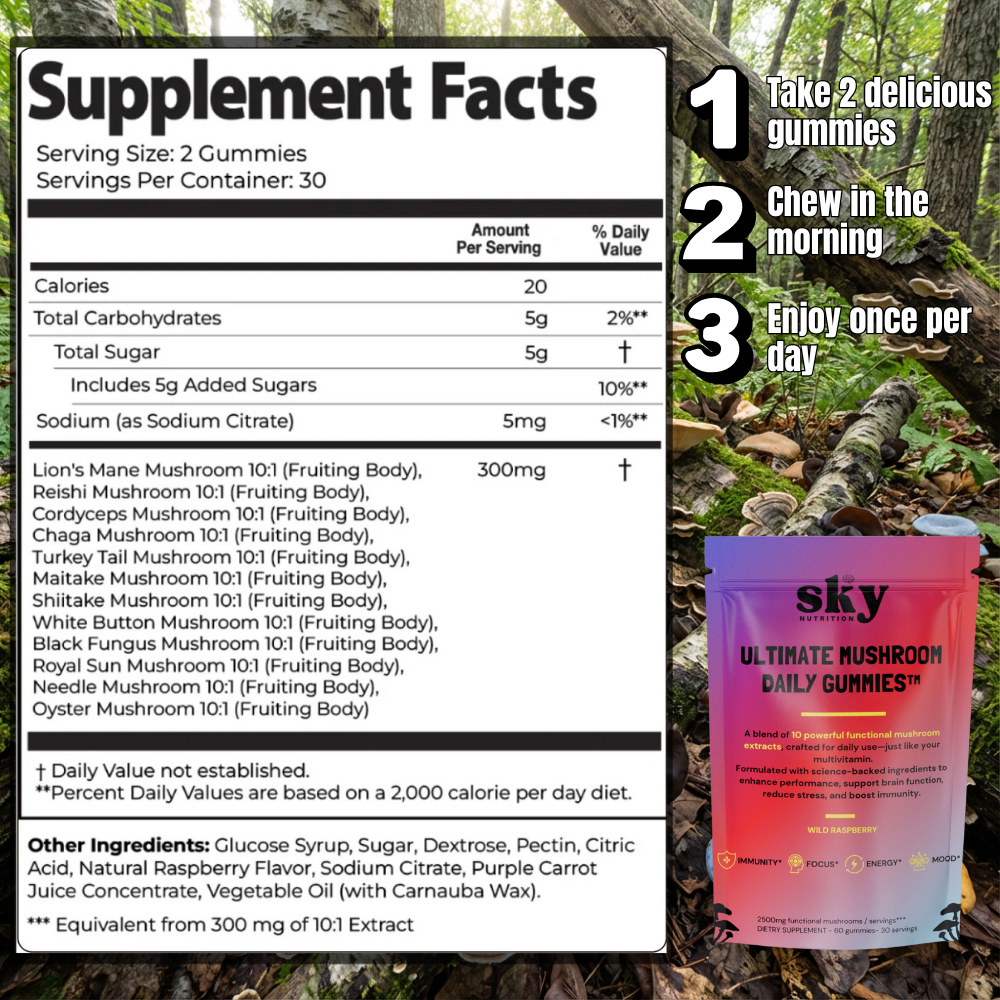 Ultimate Mushroom Daily Gummies™